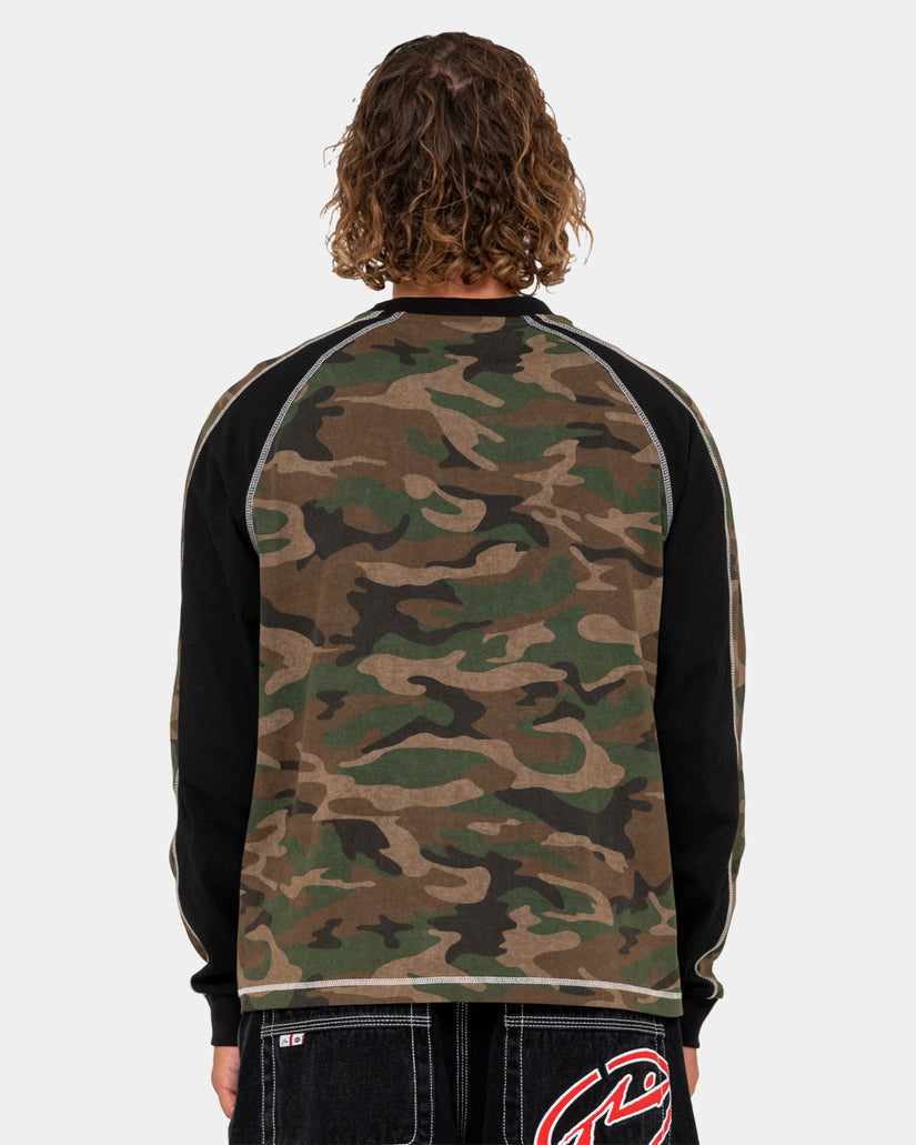 Mens Woof Raglang Long Sleeve T-Shirt