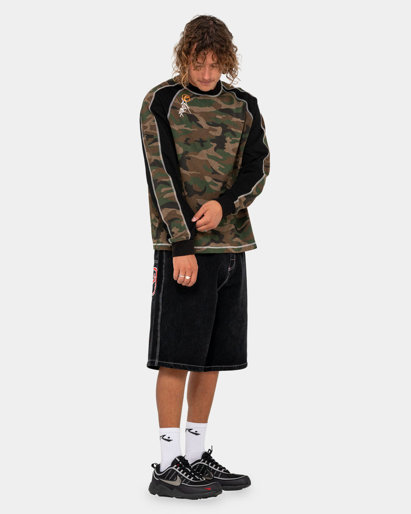 Mens Woof Raglang Long Sleeve T-Shirt