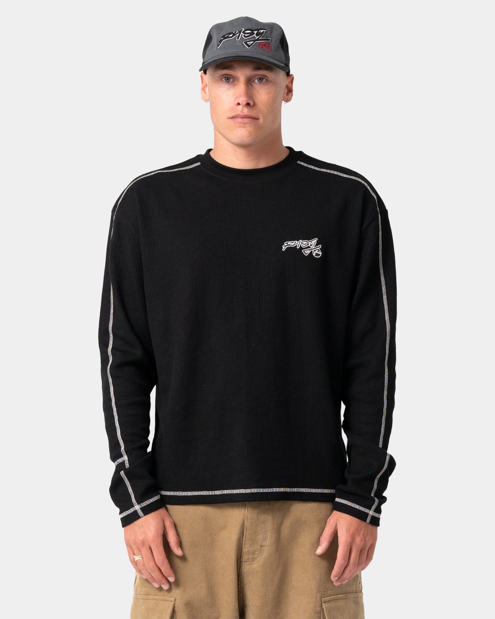 Mens Chuck No Worries Long Sleeve T-Shirt