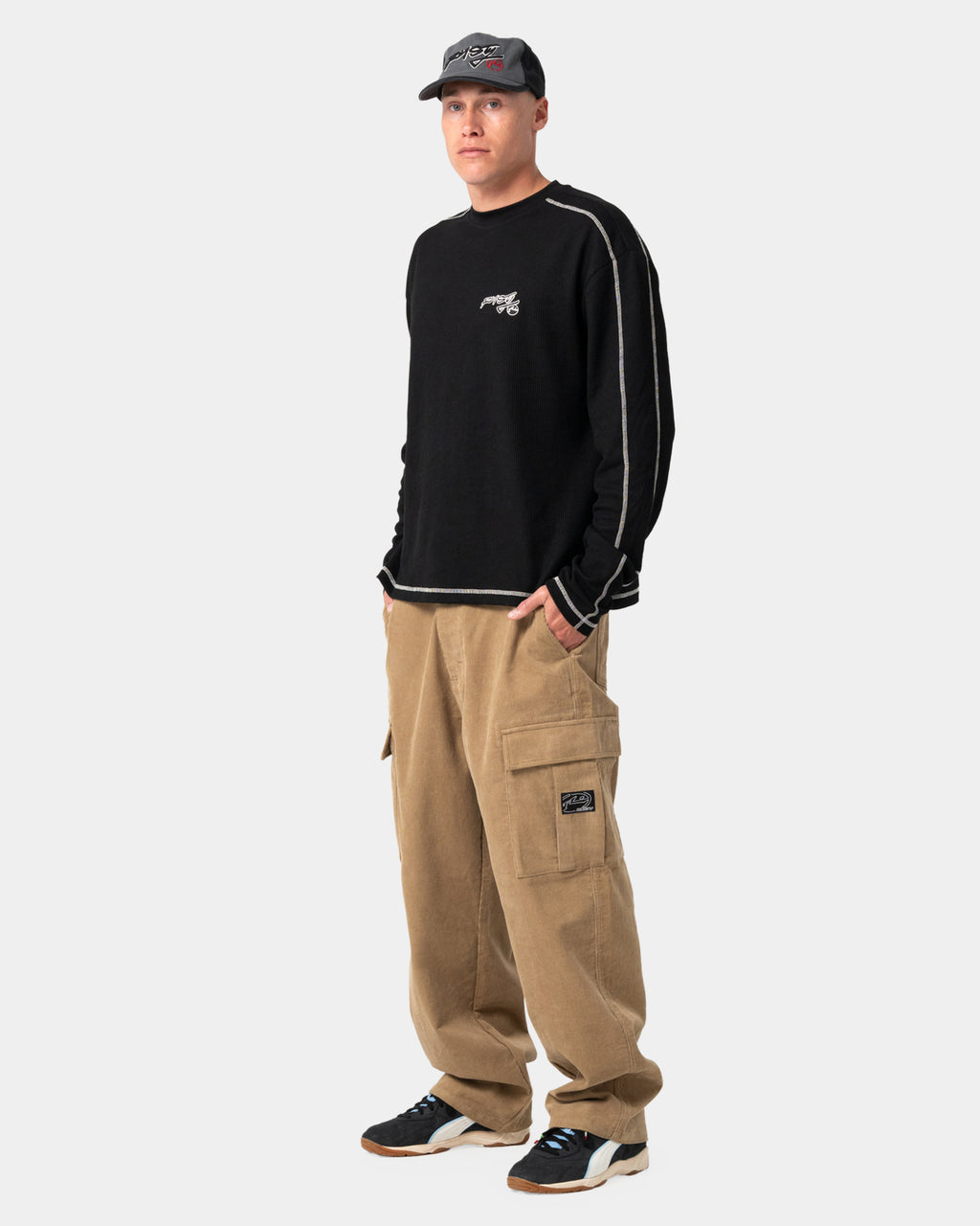 Mens Chuck No Worries Long Sleeve T-Shirt