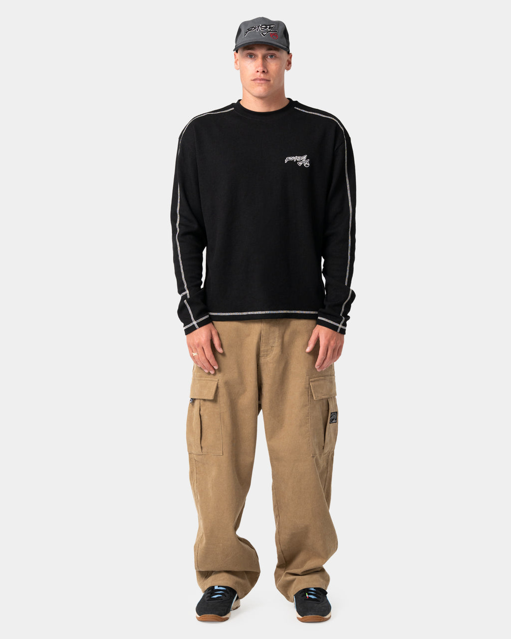 Mens Chuck No Worries Long Sleeve T-Shirt