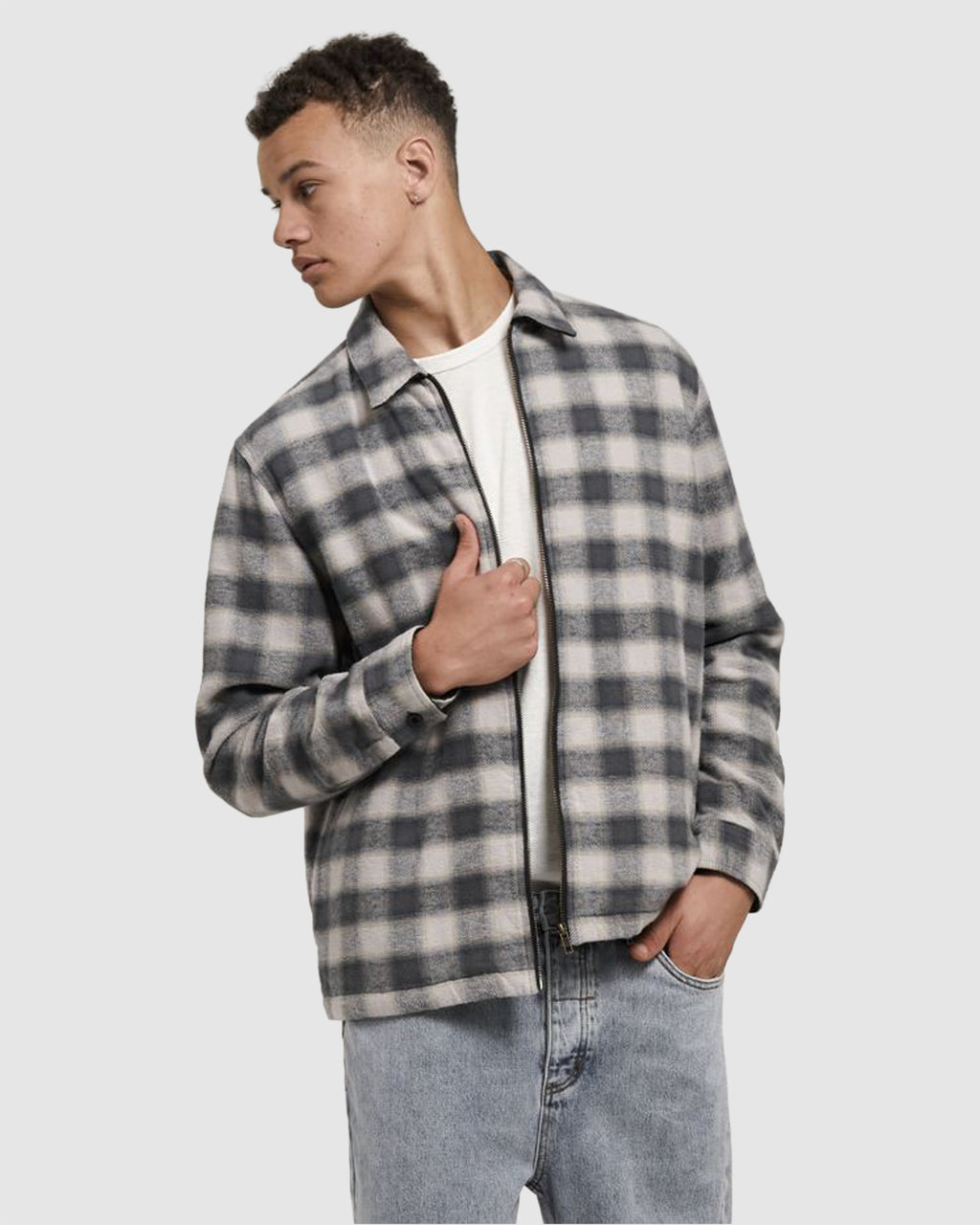 MENS BARRIO QUILT FLANNEL JACKET