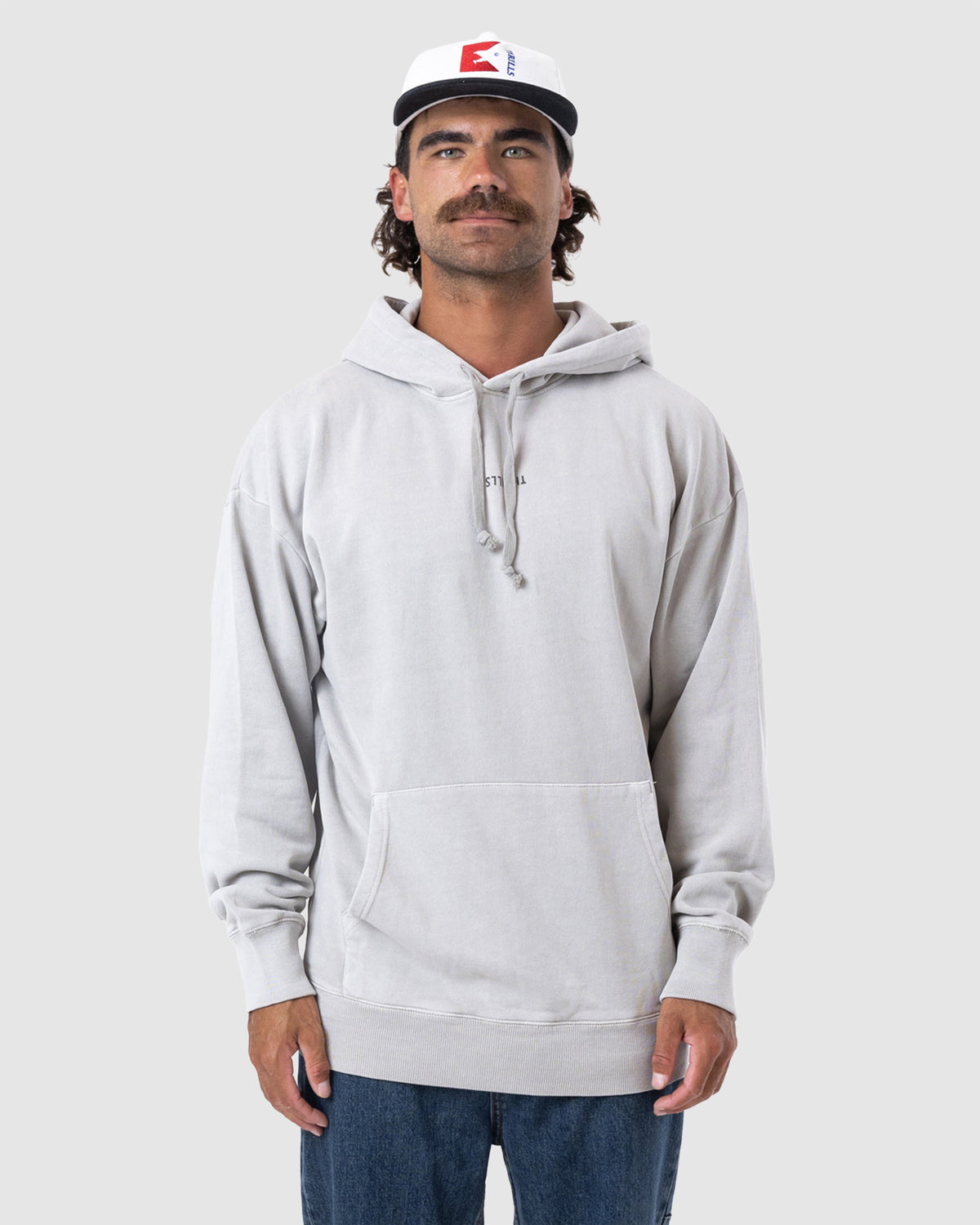 MENS MINIMAL THRILLS SLOUCH PULL ON HOODIE