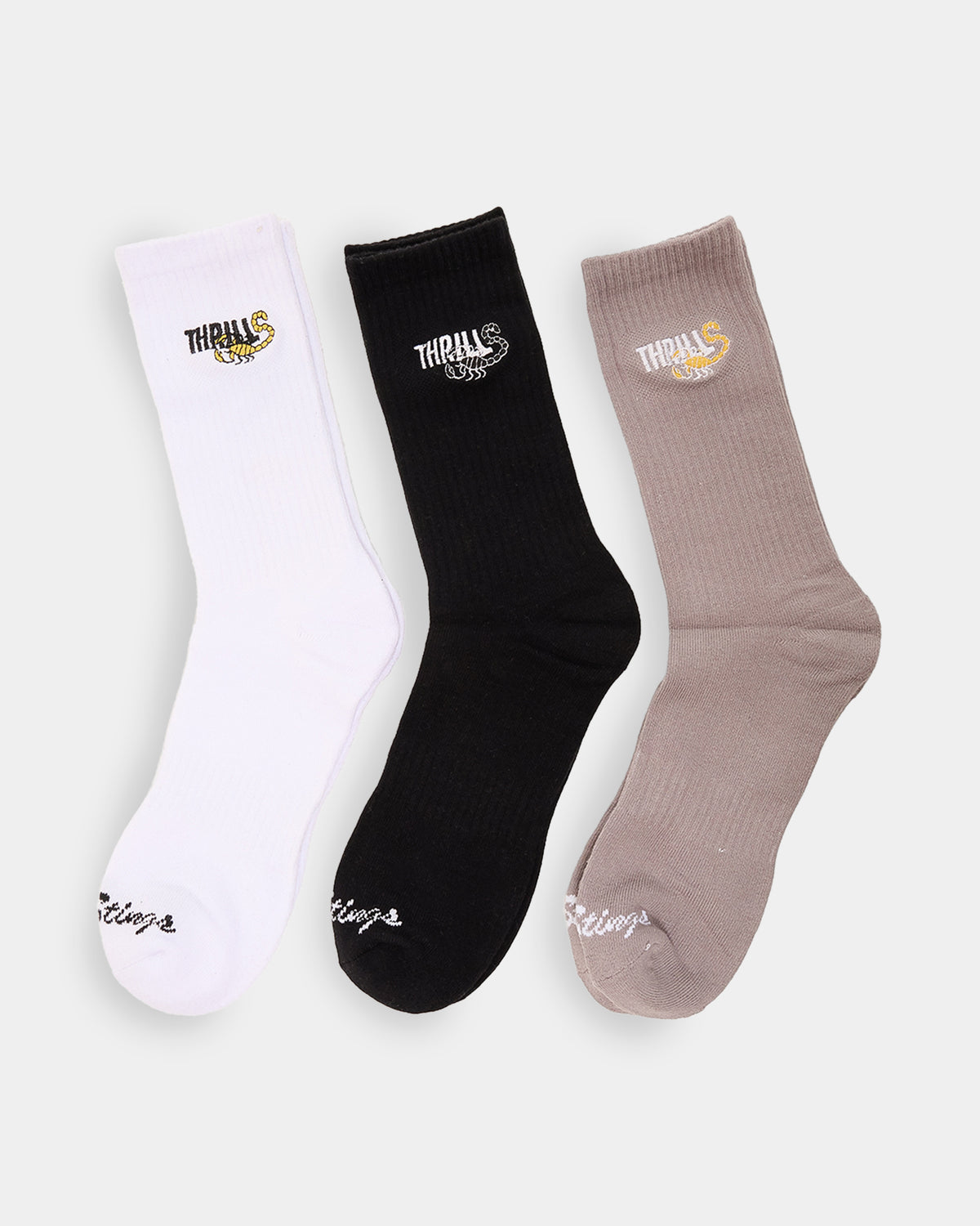 Mens Earth Chaos 3 Pack Crew Socks