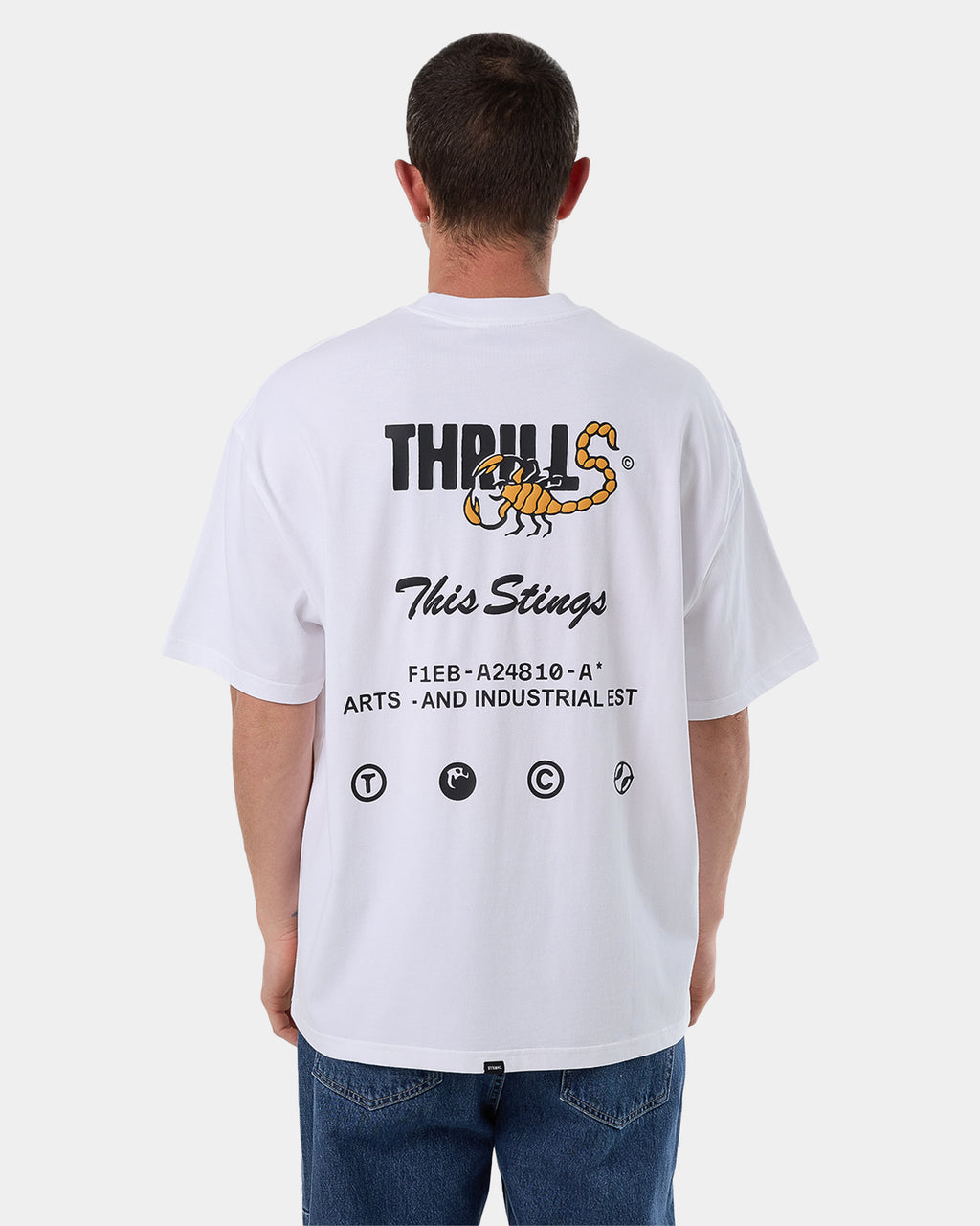 Mens This Stings Box Fot Oversized T-Shirt