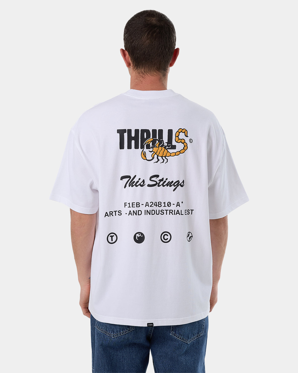 Mens This Stings Box Fot Oversized T-Shirt