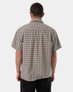 Mens Adorned Check Short Sleeve Shirt