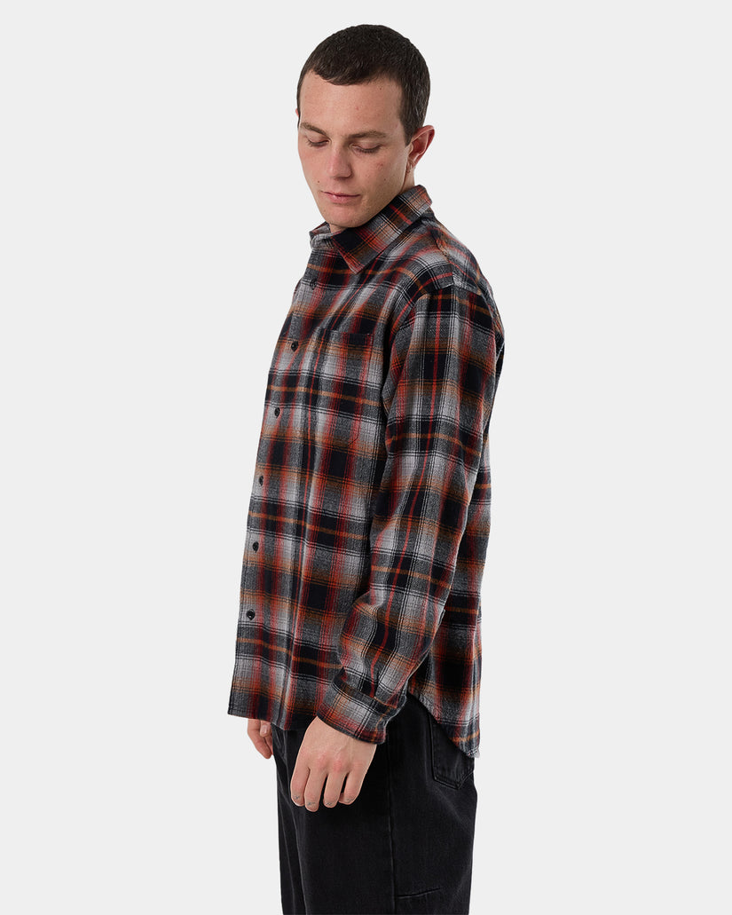 Mens Barrio Flannel Long Sleeve Shirt