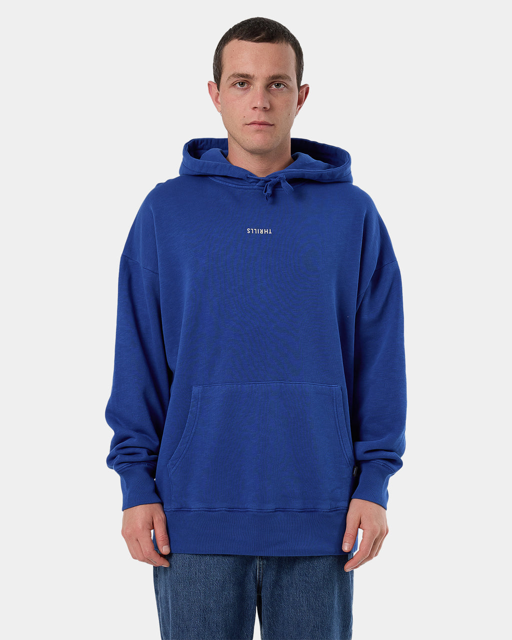 Mens Minimal Thrills Slouch Pullover Hoodie