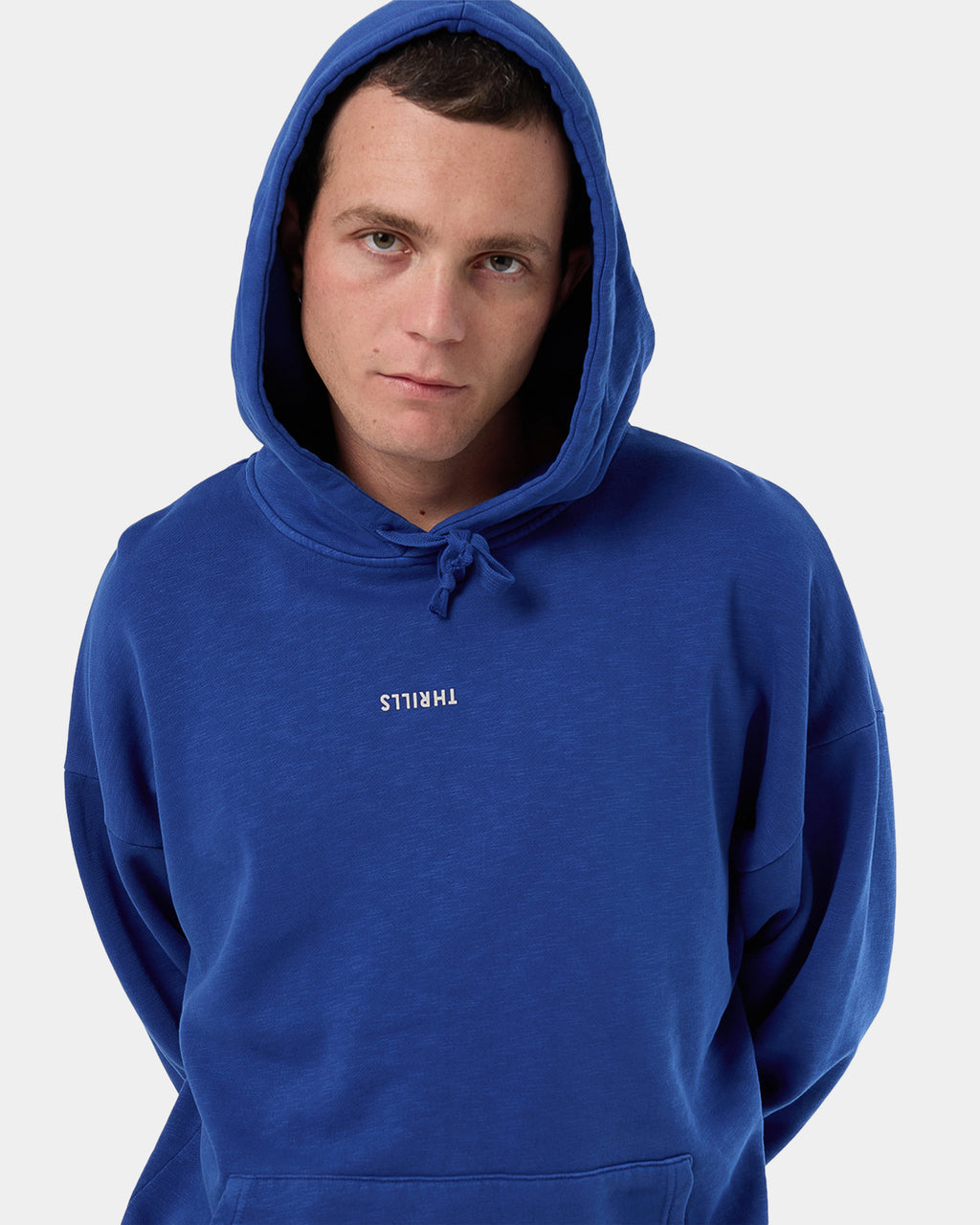 Mens Minimal Thrills Slouch Pullover Hoodie