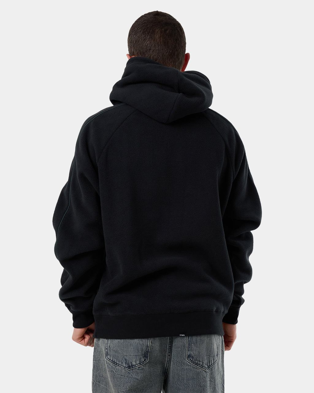 Mens Fortune Favors Raglan Panel Pullover Hoodie