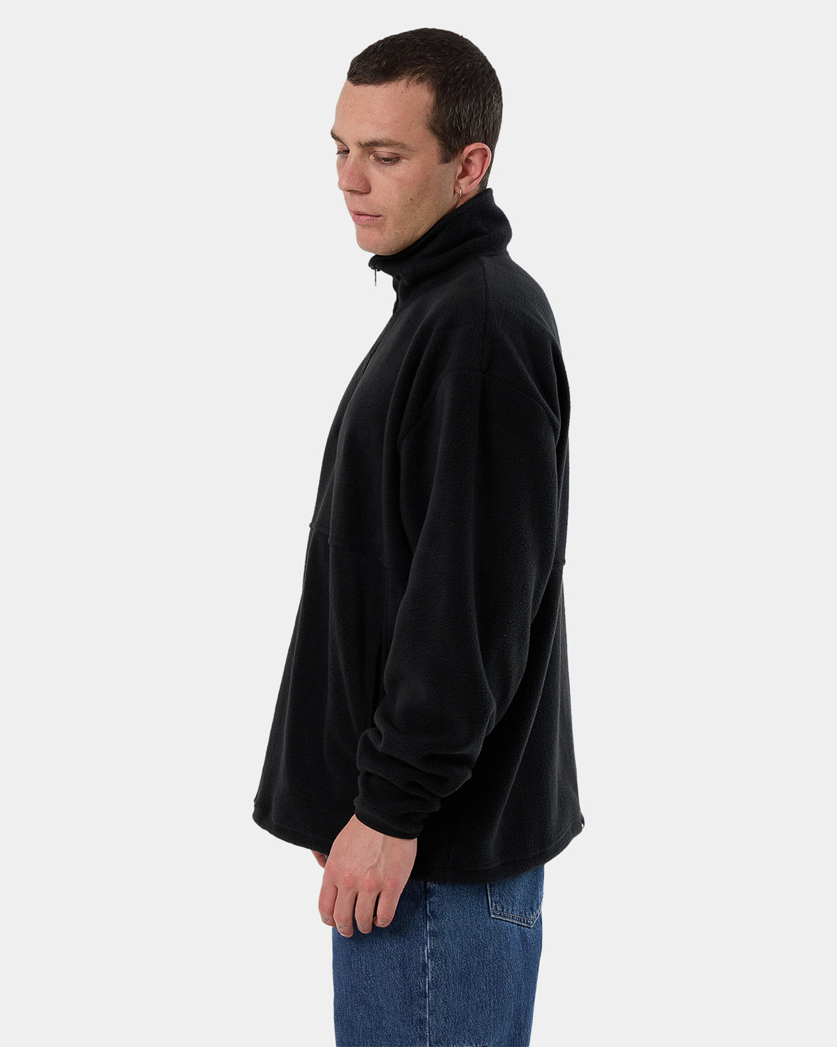 Mens Legacy wreath Quarter Zip Polar Fleece Jumper