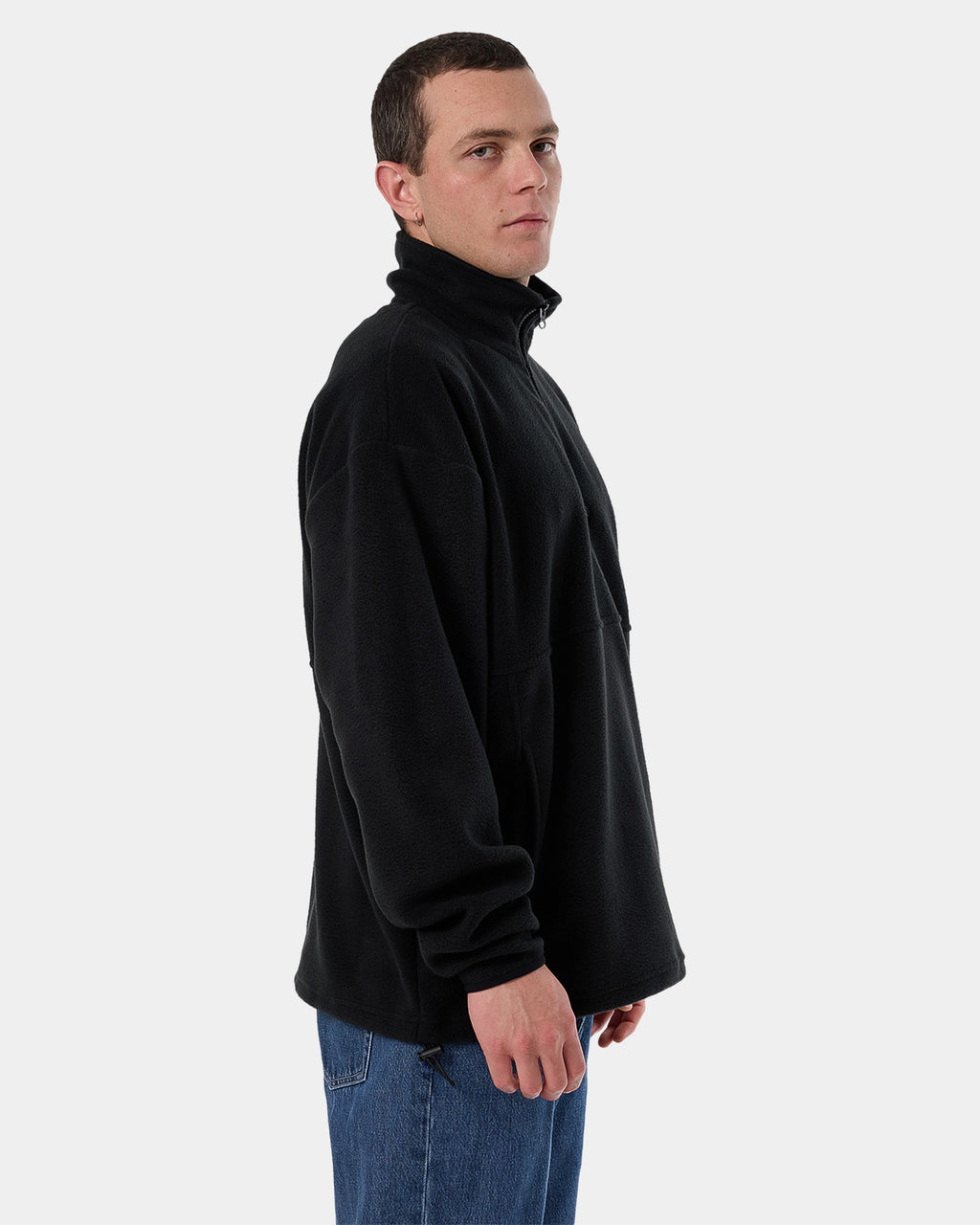 Mens Legacy wreath Quarter Zip Polar Fleece Jumper