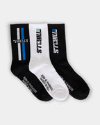 Mens Split Decisions 3 Pack Crew Socks