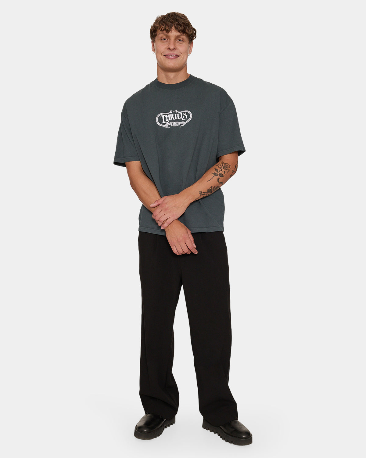 DOUBLE TIME OVERSIZE BOX TEE P62