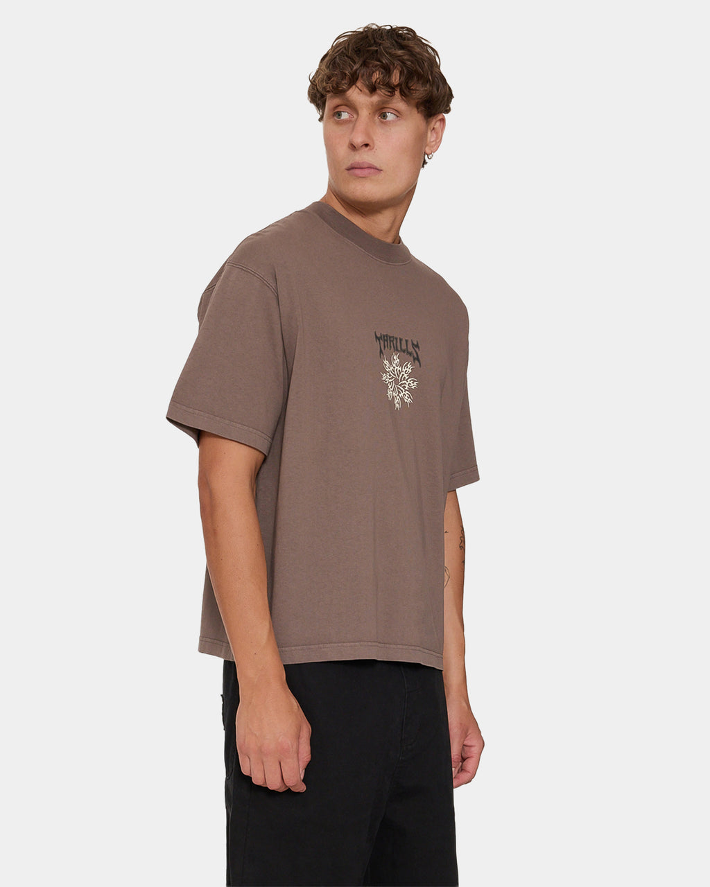 STAGGER OVERSIZE BOX CROP TEE 26