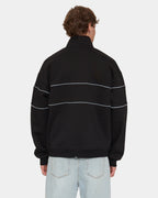 SPLIT DECISIONS QUARTER ZIP FLEECE BLK1