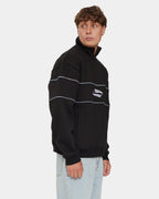 SPLIT DECISIONS QUARTER ZIP FLEECE BLK1