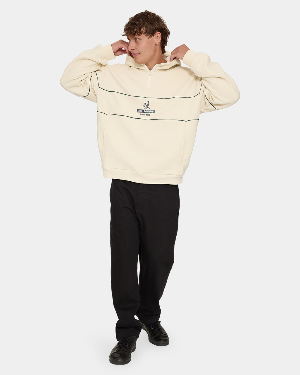 RISEN QUARTER ZIP HOOD FLEECE WBU