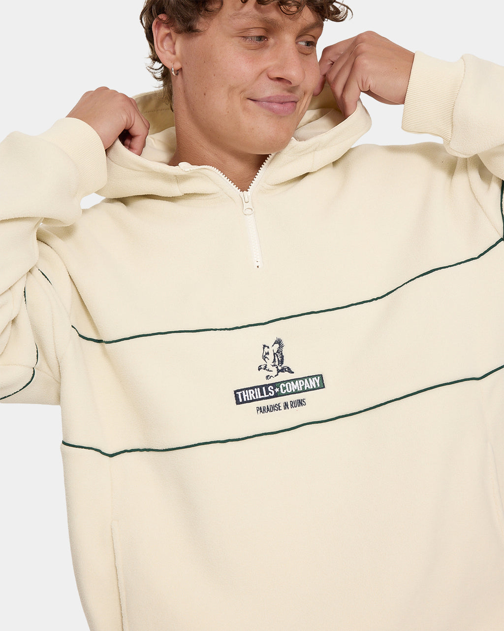 RISEN QUARTER ZIP HOOD FLEECE WBU