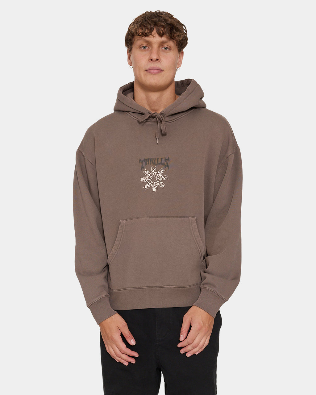 STAGGER SLOUCH PULL ON CROPPED HOOD 26