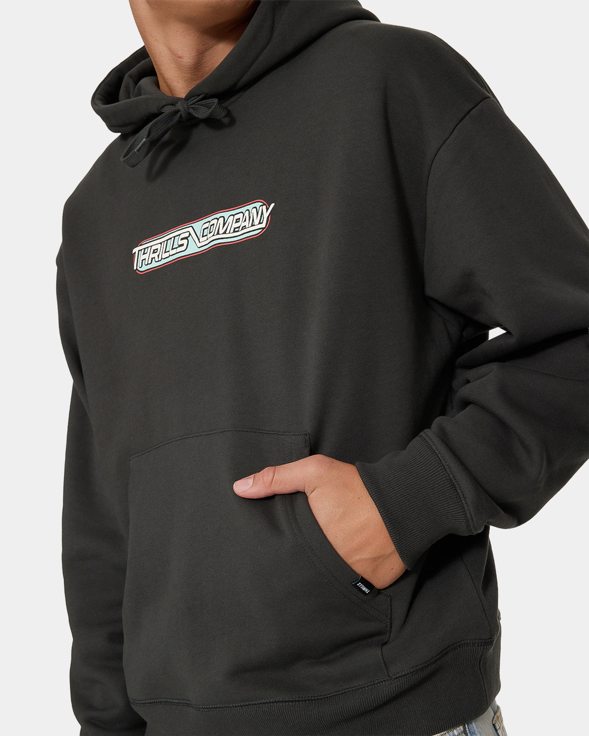 Mens Servicing South Of Paradise Slouch Pullover Hoodie