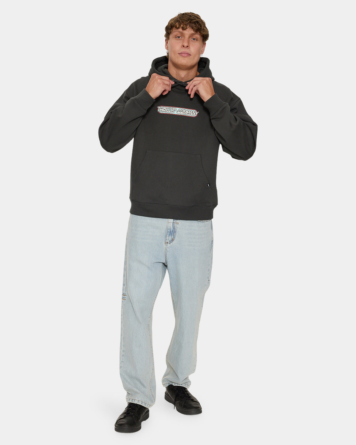 Mens Servicing South Of Paradise Slouch Pullover Hoodie