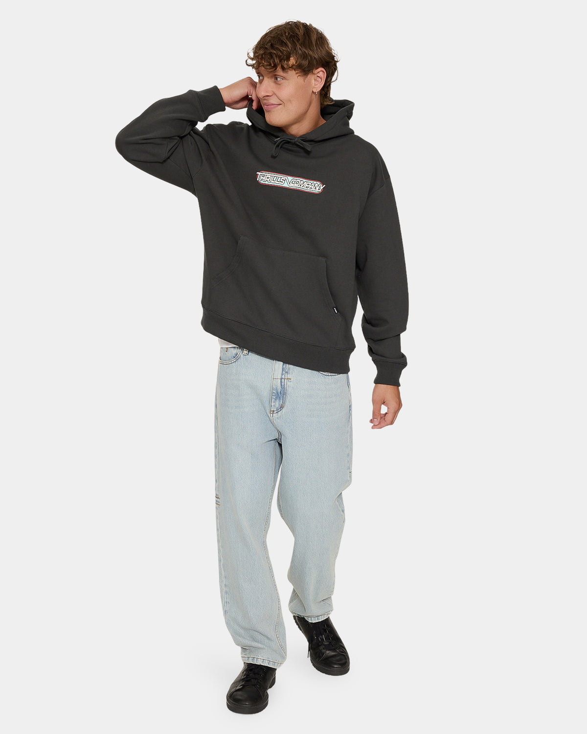 Mens Servicing South Of Paradise Slouch Pullover Hoodie
