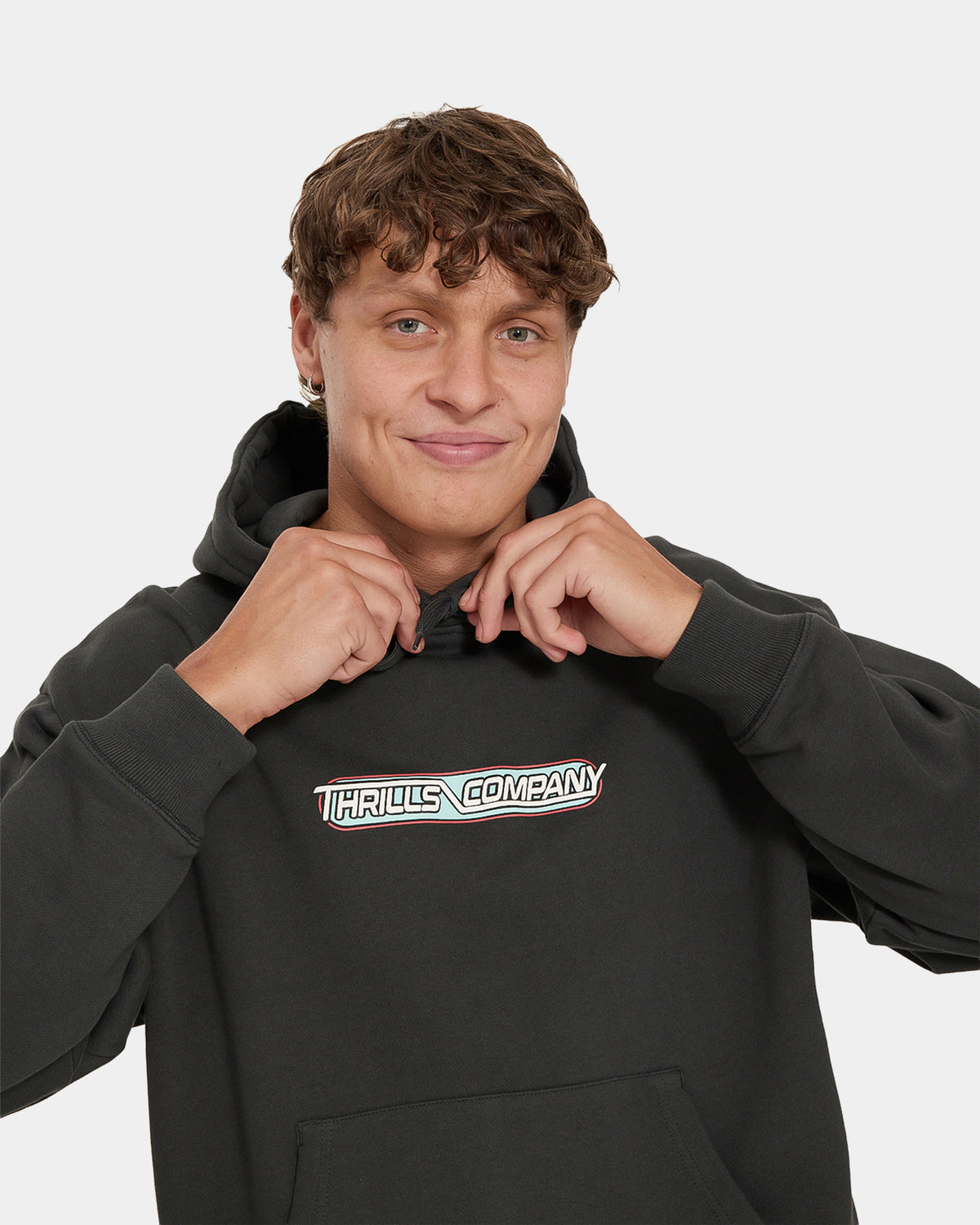 Mens Servicing South Of Paradise Slouch Pullover Hoodie
