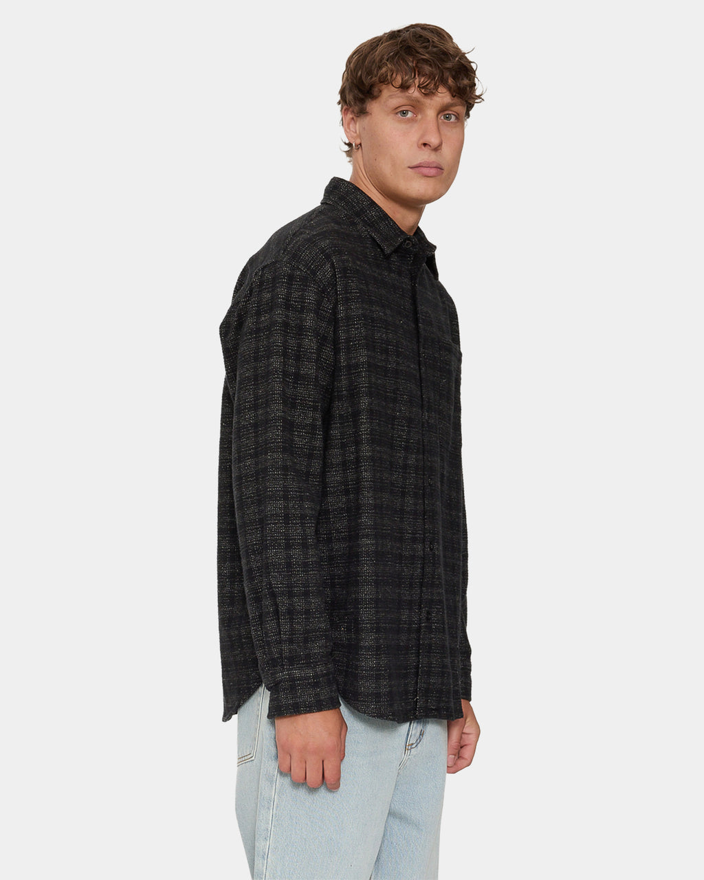 THRILLS UNION BARRIO LONG SLEEVE FL BLK1