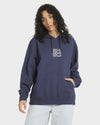 Womens Wavey Slouched Pullover Hoodie