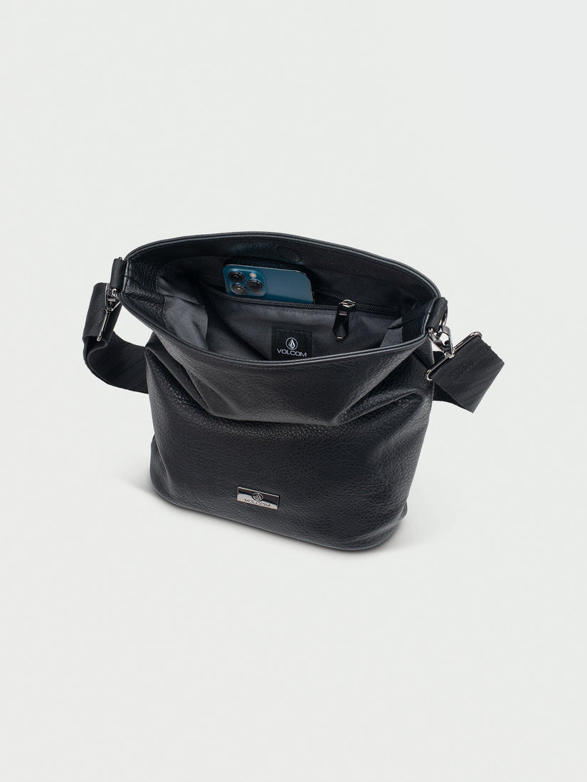 Womens Strapped PU Shoulder Bag