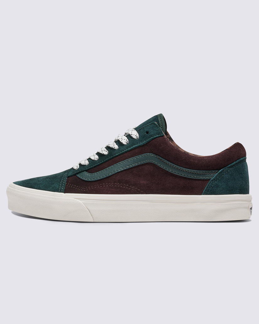 OLD SKOOL PIG SUEDE PLAID SCAR