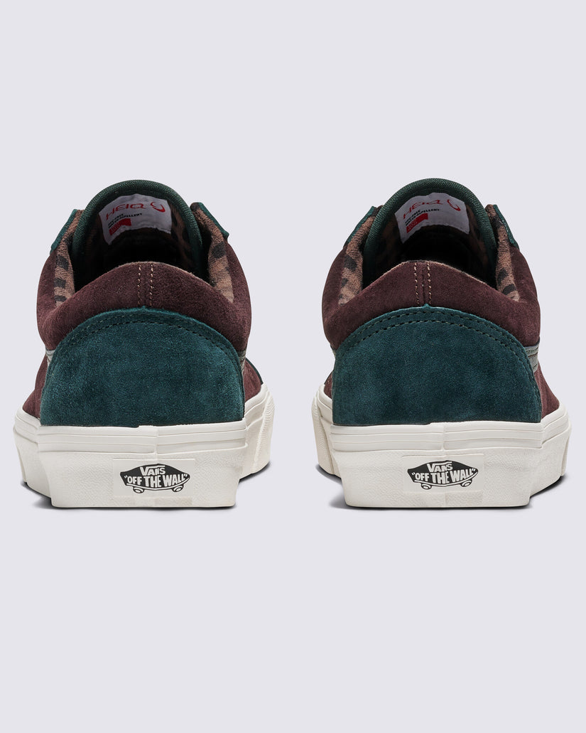OLD SKOOL PIG SUEDE PLAID SCAR