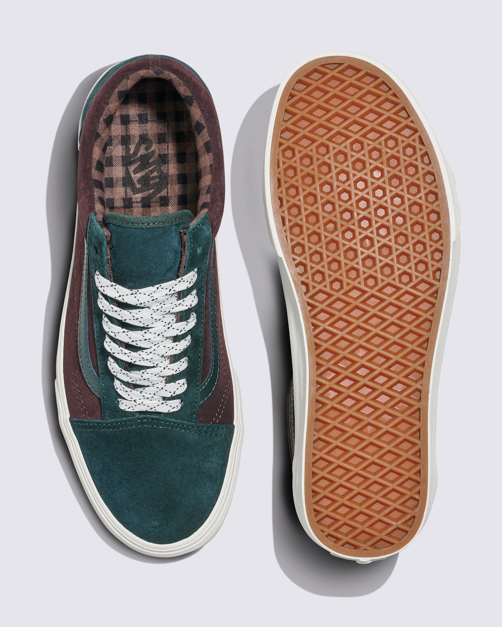 Old Skool Pisg Suede Plaid Scar Sneakers
