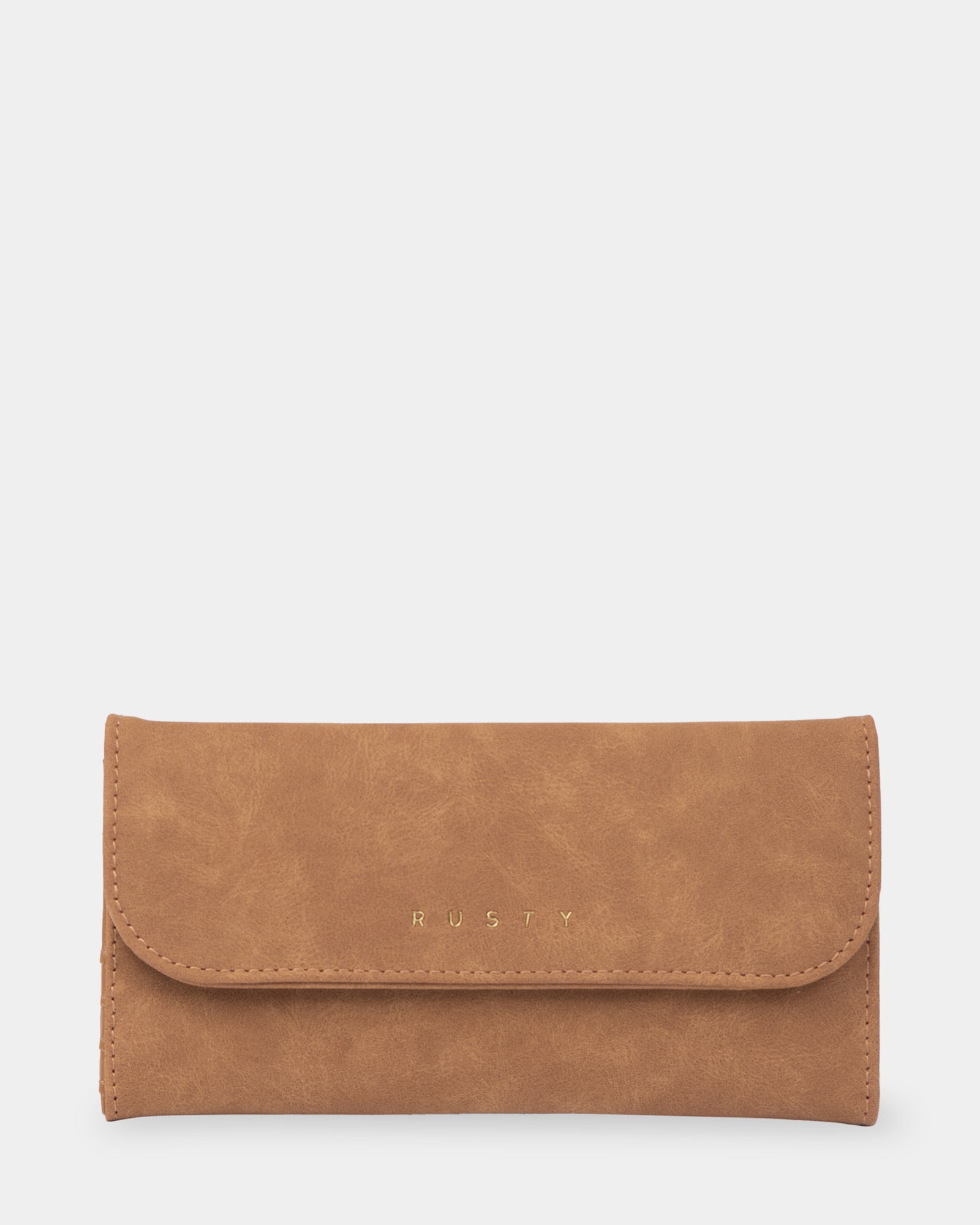 Womens Arie Suede Flap Leather Wallet