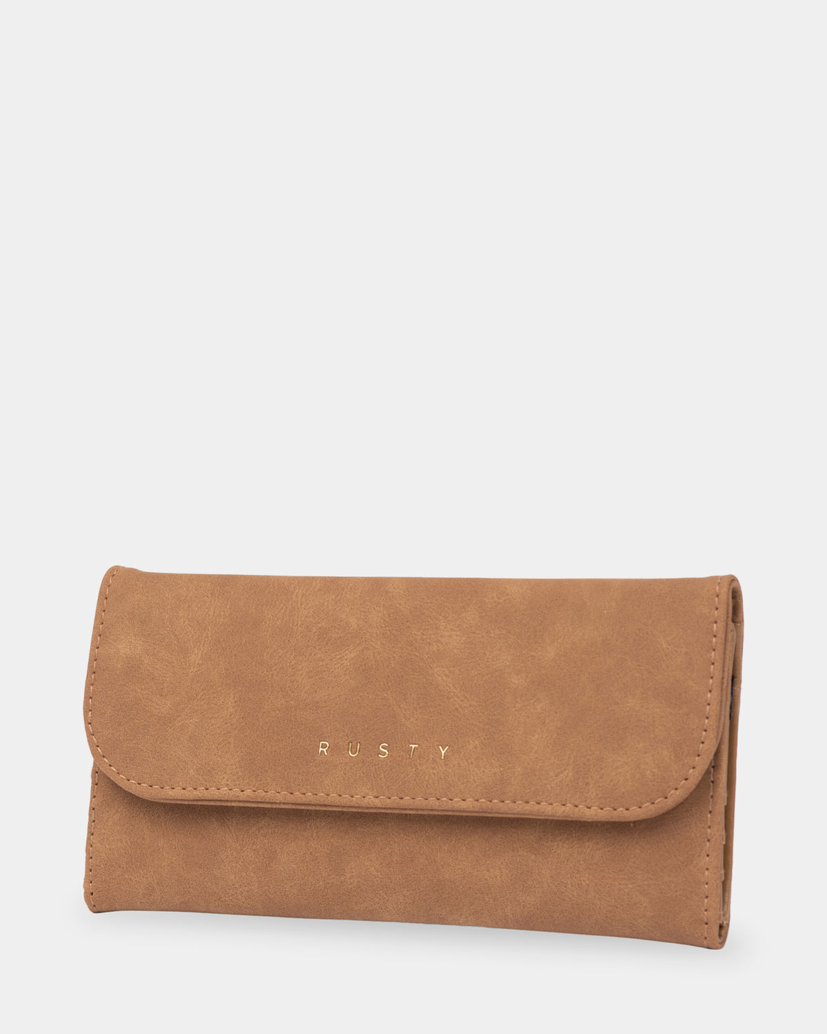 Womens Arie Suede Flap Leather Wallet