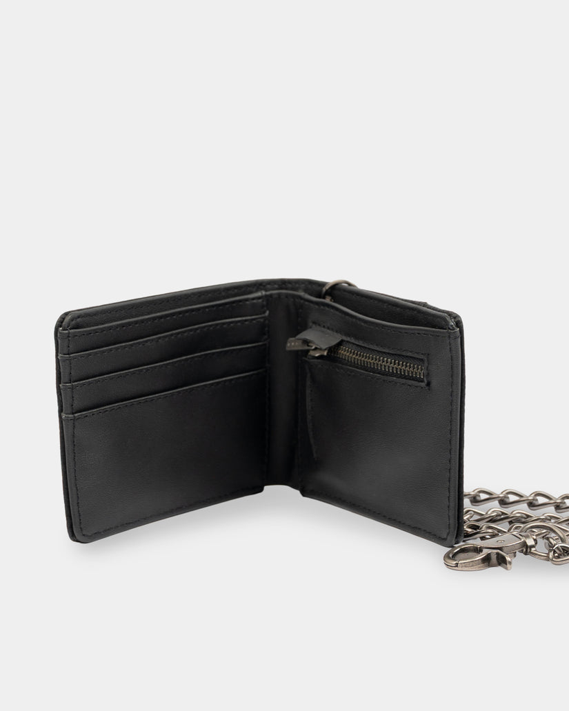 Mens District Chain Leather Wallet