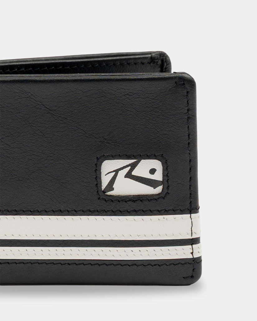 Mens White Lines Leather Wallet