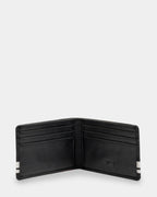 Mens White Lines Leather Wallet
