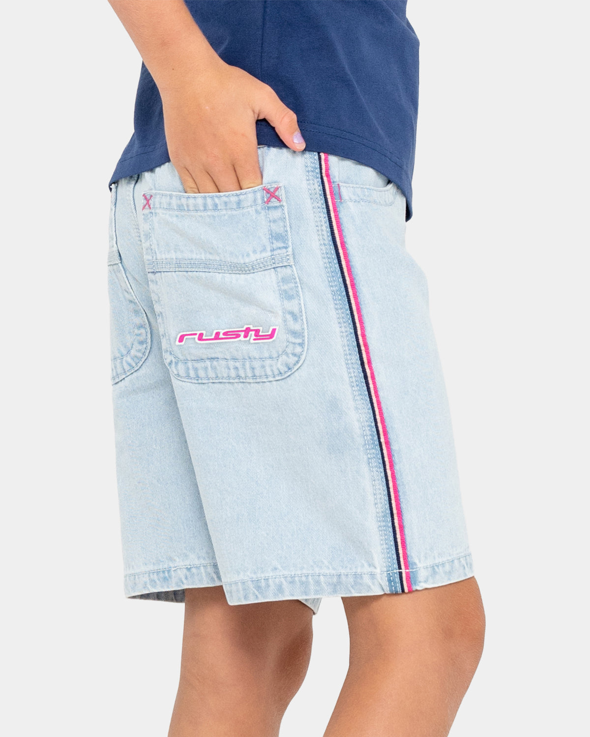 Girls 8-14 Flip Girl Low Rise Denim Shorts
