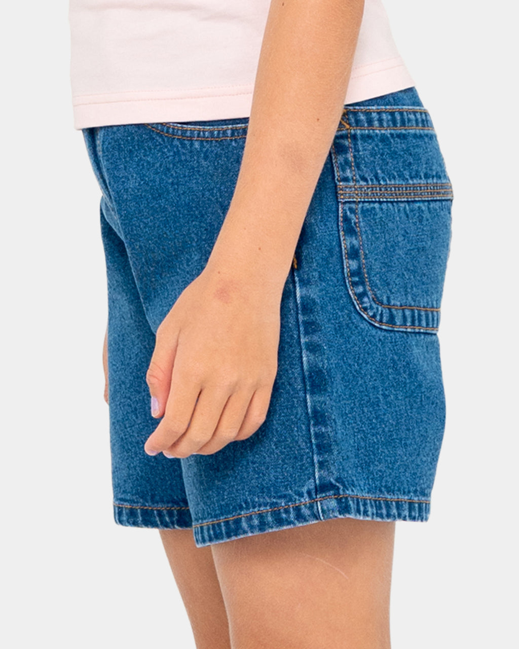 Girls 8-14 Cyprus High Denim Shorts