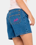 Girls 8-14 Cyprus High Denim Shorts