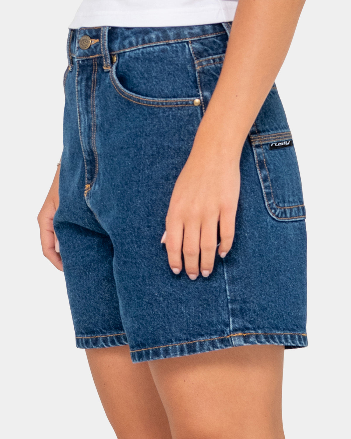 Womens Cyprus High Denim Shorts