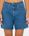 Womens Cyprus High Denim Shorts