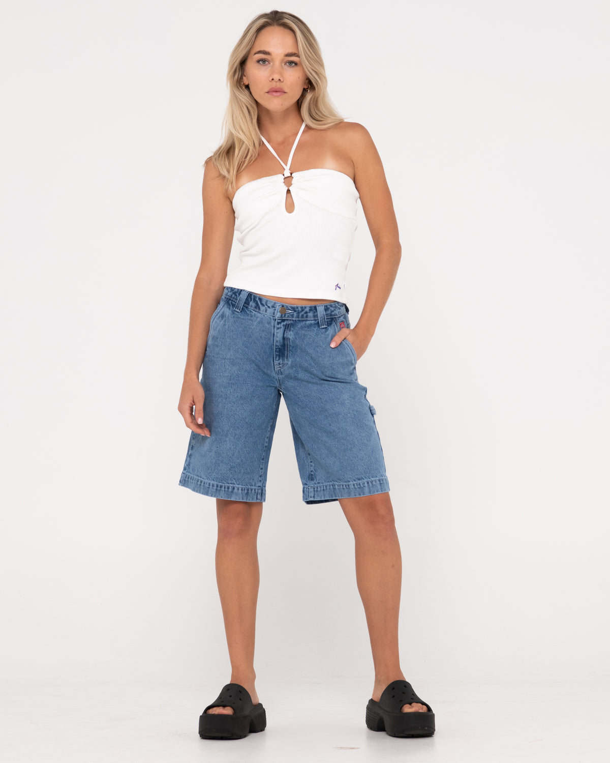 WOMENS BILLIE LOW RISE CARPENTER JORT