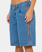 Womens Flip Mommy Low Rise Denim Shorts