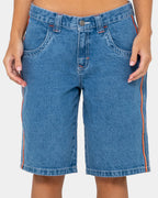 Womens Flip Mommy Low Rise Denim Shorts