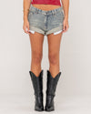 Womens X-Tina Phoenix Low Rise Denim Shorts