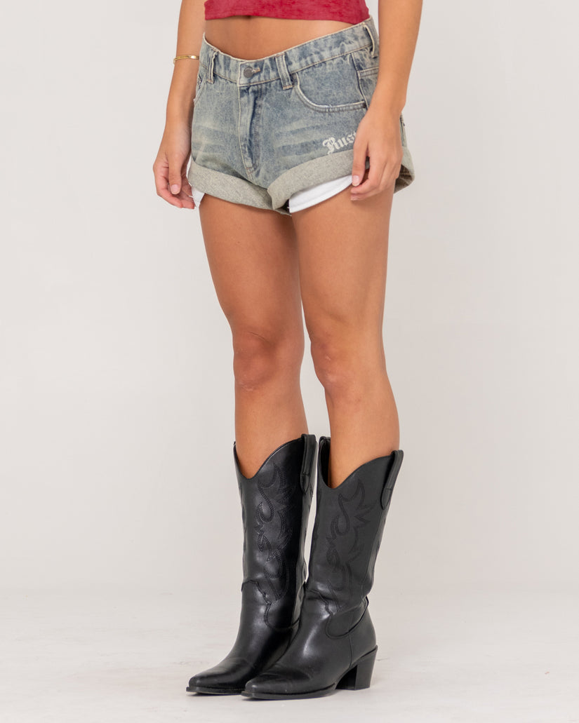 Womens X-Tina Phoenix Low Rise Denim Shorts